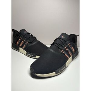 Adidas NMD R1 Men's Low Black Beam Orange Shoes Sneakers - Size 13